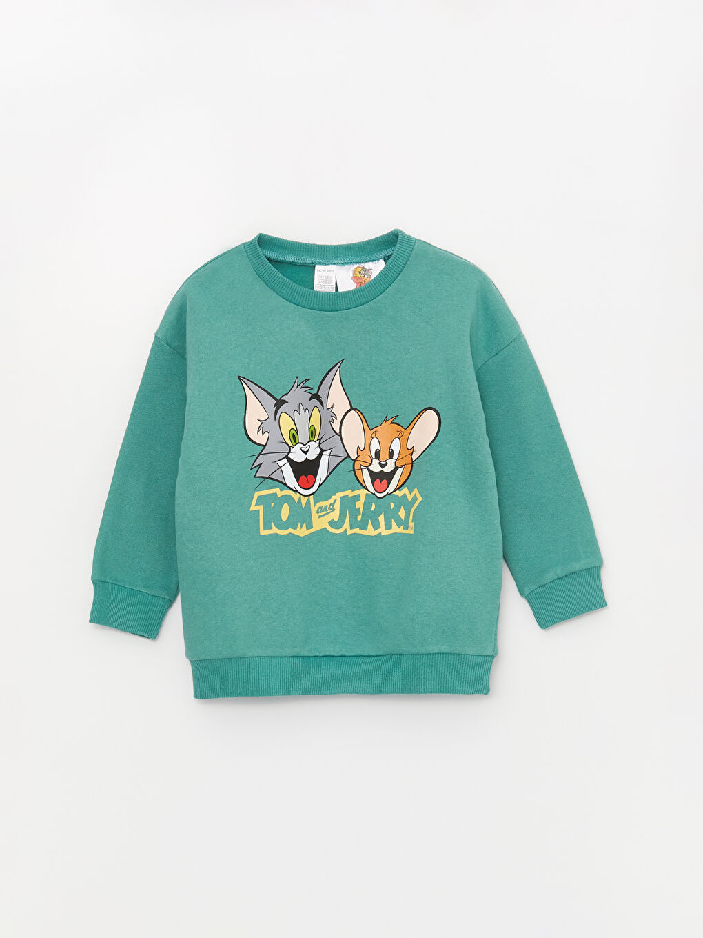 LCW baby Bisiklet Yaka Uzun Kollu Tom and Jerry Baskılı Erkek