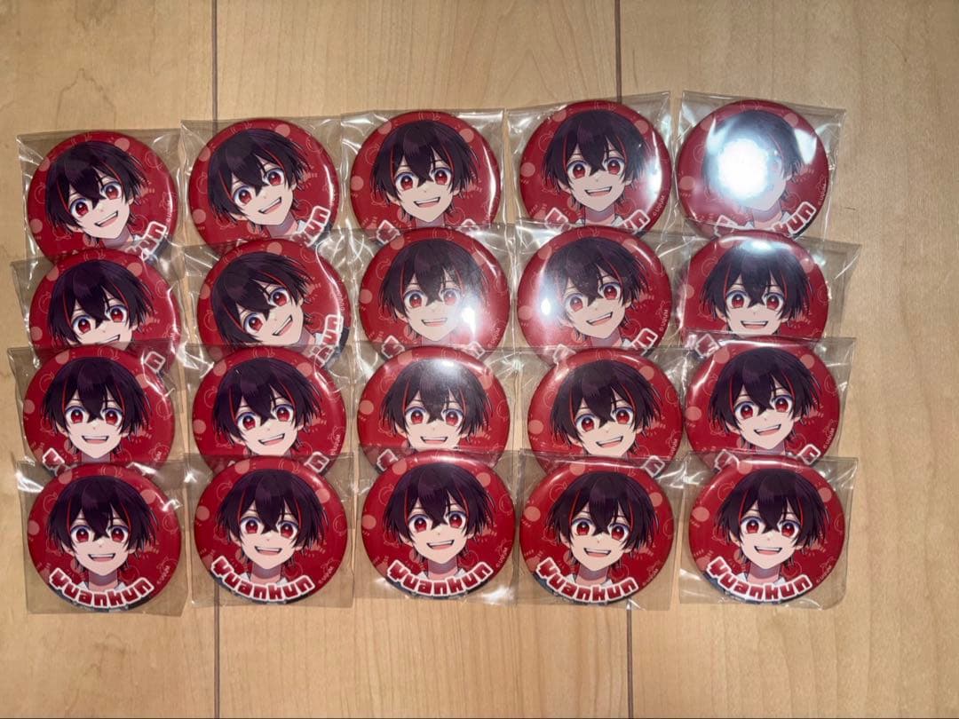 カラフルピーチゆあんくん2025缶バッチ20個 カラフルピーチ 2025新ビジュ ゆあんくん 缶バッジ 40個 - メルカリ